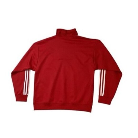 adidas Men's Adicolor Funnel Neck Track Top Better Scarlet Jacket Size Medium - Picture 2 of 5